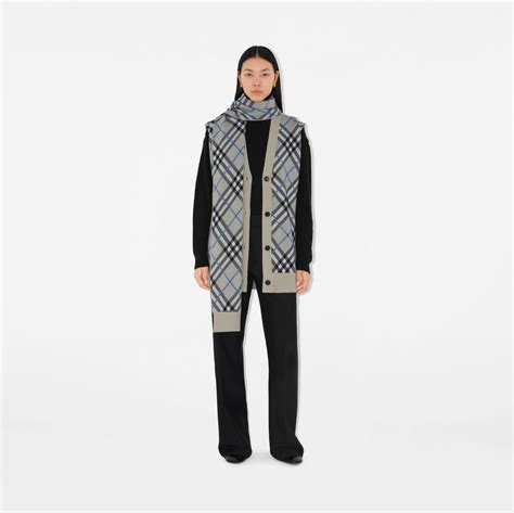 burberry check lined wool cape|Check Wool Mohair Blend Cape in Lichen .